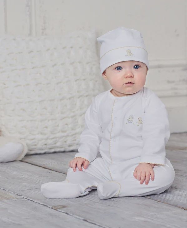 HATCHLINGS FOOTIE &amp; HAT SET NEWBORN