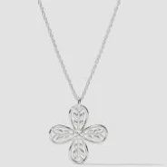 JUSTINE  NECKLACE SILVER