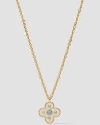 COLETTE DELICATE NECKLACE CHALCEDONY BLUE