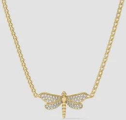 DRAGONFLY PAVE DELICATE NECKLACE CZ
