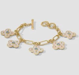COLETTE CHARM BRACELET CHALCEDONY BLUE