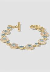 COLETTE TENNIS BRACELET CHALCEDONY BLUE