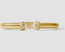 PORTOFINO GOLD  DEMI CUFF WHITE JADE