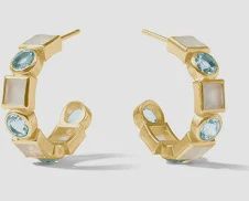 JOLIE HOOP AQUAMARINE BLUE