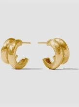 HAVANA GOLD DOUBLE HOOP EARRING