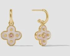 COLETTE HOOP &amp; CHARM EARRING CHAMPAGNE