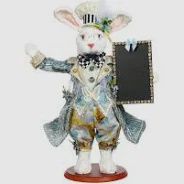 CHALKBOARD RABBIT 21"