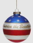 PATRIOTIC ORNAMENT SINGLE