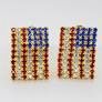 ASSORTED AMERICAN FLAG BLING EARRINGS