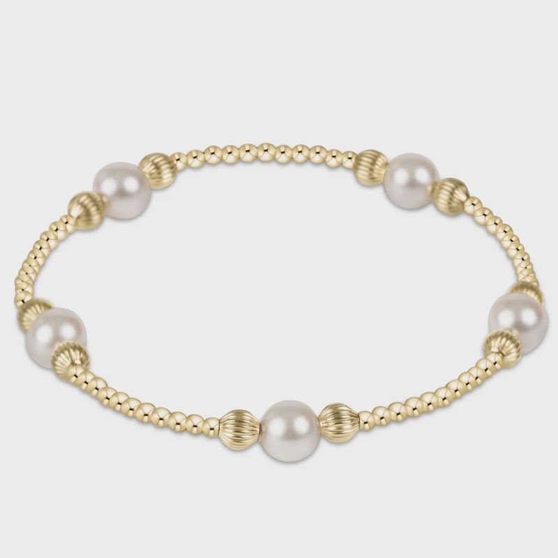 PURPOSE GOLD 6MM PEARL BRACELET