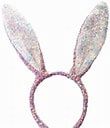 IRIDESCENT SEQUIN BUNNY EARS HAEDBAND ASSORTED