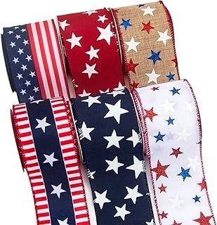 PATRIOTIC BOW GARLAND RIBBON