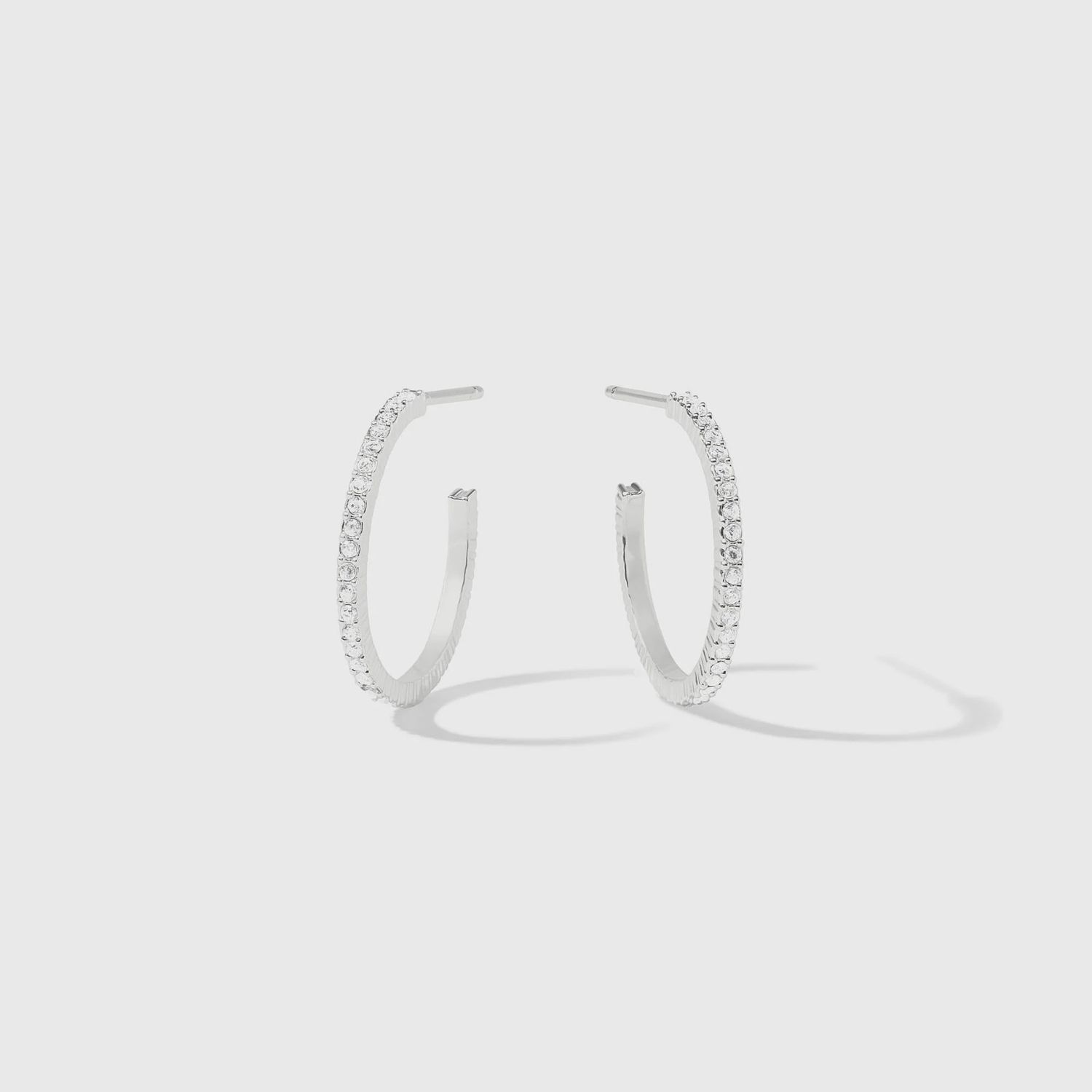 WINDSOR HOOP CUBIC ZIRCONIA MEDIUM