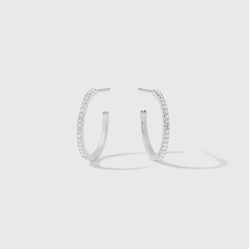 WINDSOR HOOP CUBIC ZIRCONIA MEDIUM