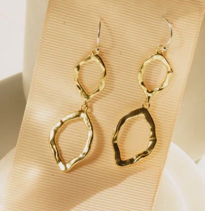 SHAPESHIFTER DOUBLE DIAMOND DROP EARRING