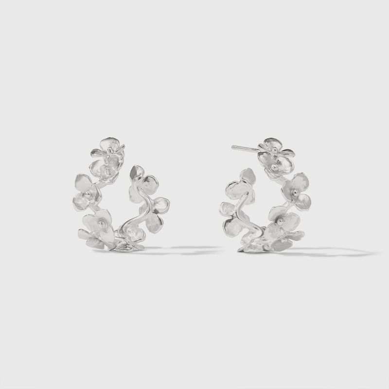 BLOOM SILVER HOOP MEDIUM