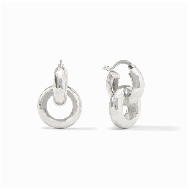 CATALINA 2-IN-1 SILVER EARRING