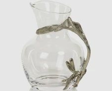 DRAGONFLY PEWTER GLASS CARAFE