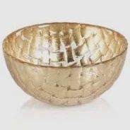 BRAIDED BOWL GOLD 4 x 2