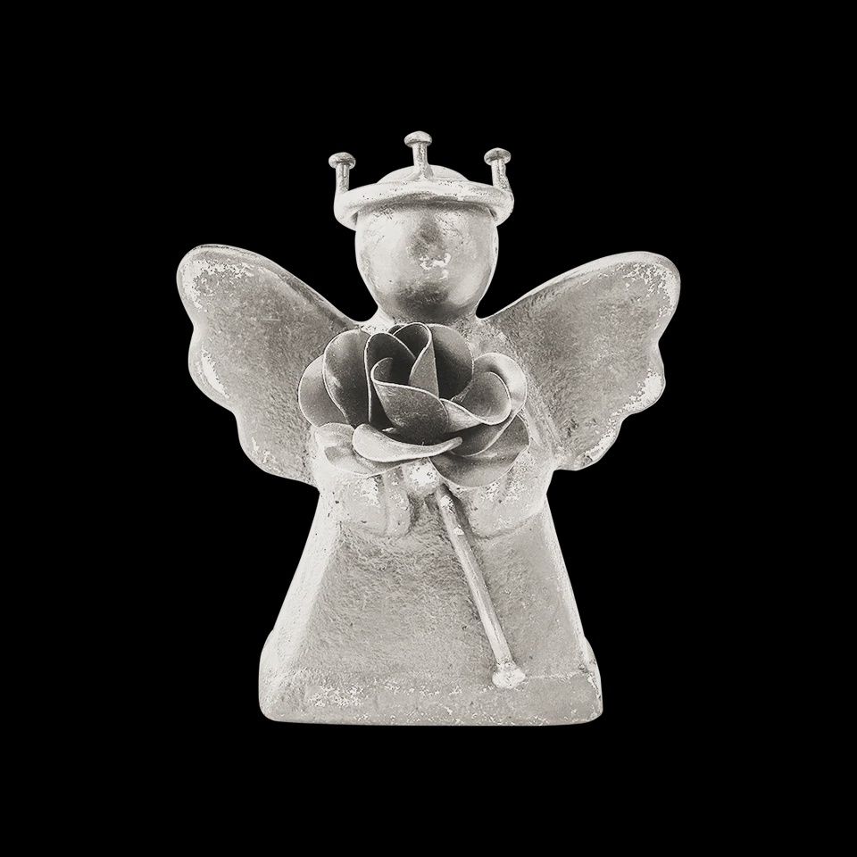 EL ANGELITO NK CROWN &amp; FLOWER IN HAND