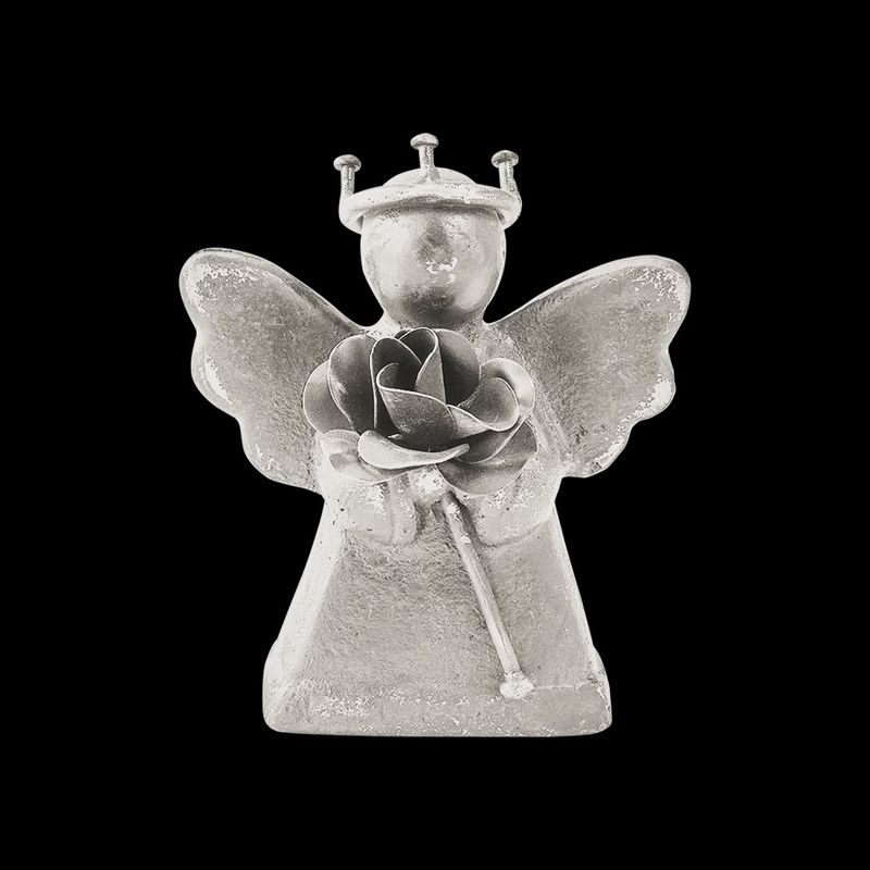 EL ANGELITO NK CROWN &amp; FLOWER IN HAND