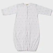 WHALES AQUA &amp; BLUE COVERTER GOWN NB