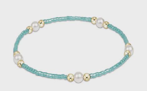 HOPE PURPOSE PEARL SEA GLASS BRACELET