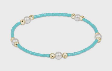 HOPE PURPOSE PEARL TURQUOISE BRACELET