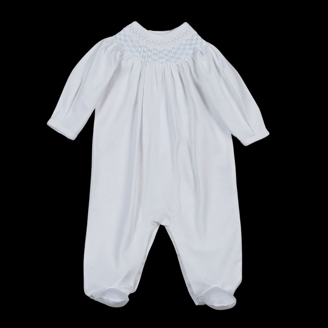 TIM BLUE HAND SMK BISHOP PIMA FOOTIE 0-3MBL