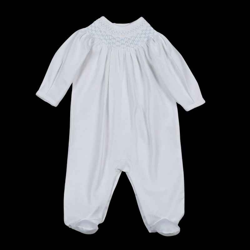 TIM BLUE HAND SMK BISHOP PIMA FOOTIE 0-3MBL