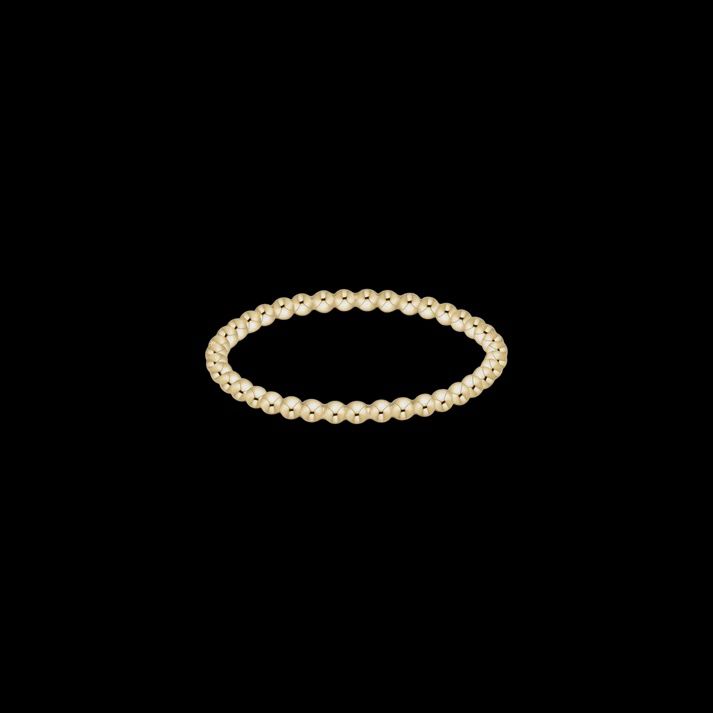 CLASSIC GOLD 1.5MM BEAD RING 8