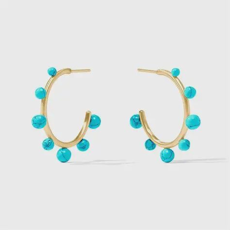 HYDRA STONE HOOP TURQUOISE BLUE SMALL