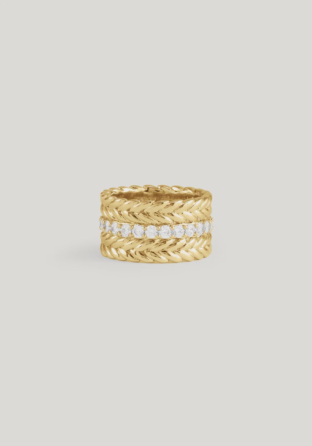 CHEVAL CHAIN STCK RING SIZE 6