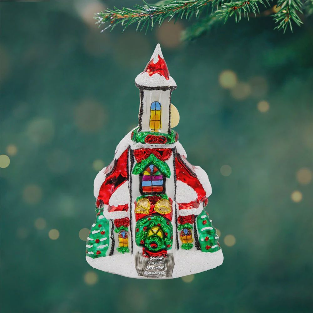 HOLLY BELL CHAPEL GEM ORNAMENT