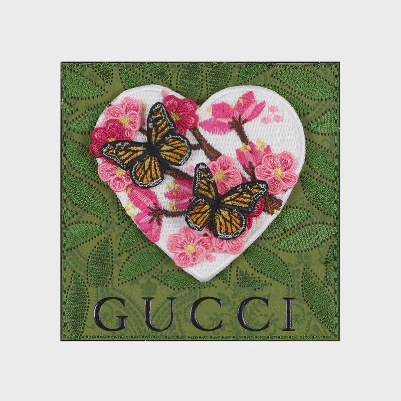 5"X5" CHERRY BLOSSOM HEART - GUCCI