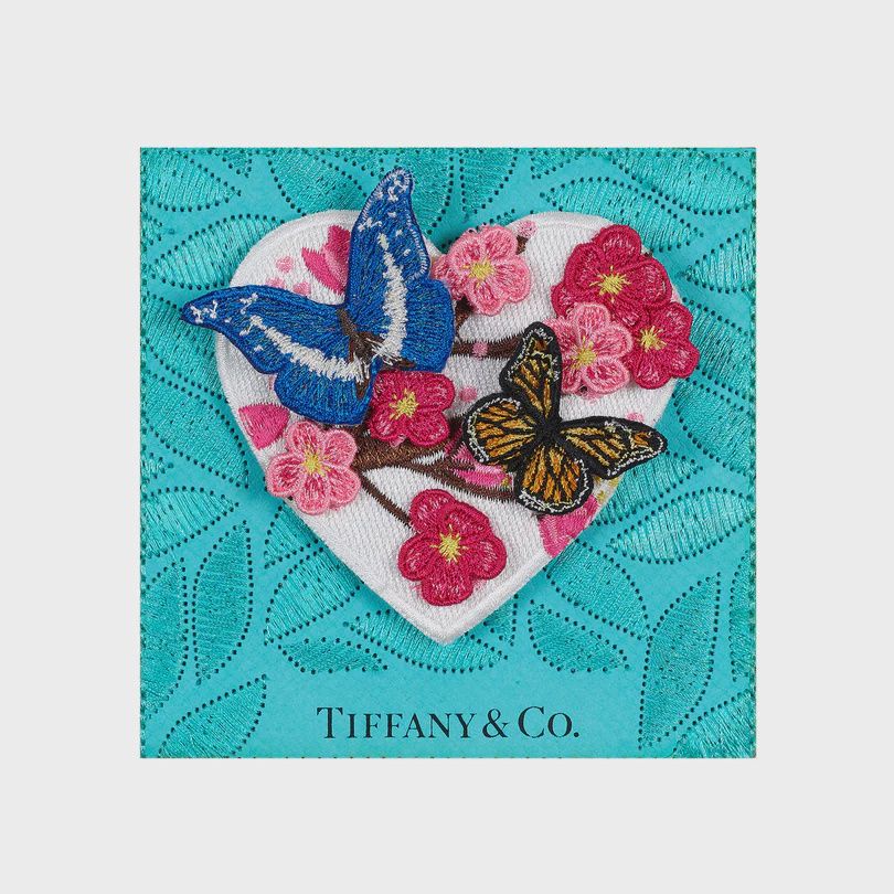5"X5" CHERRY BLOSSOM HEART - TIFFANY