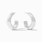 WAVE SILVER HOOP MEDIUM