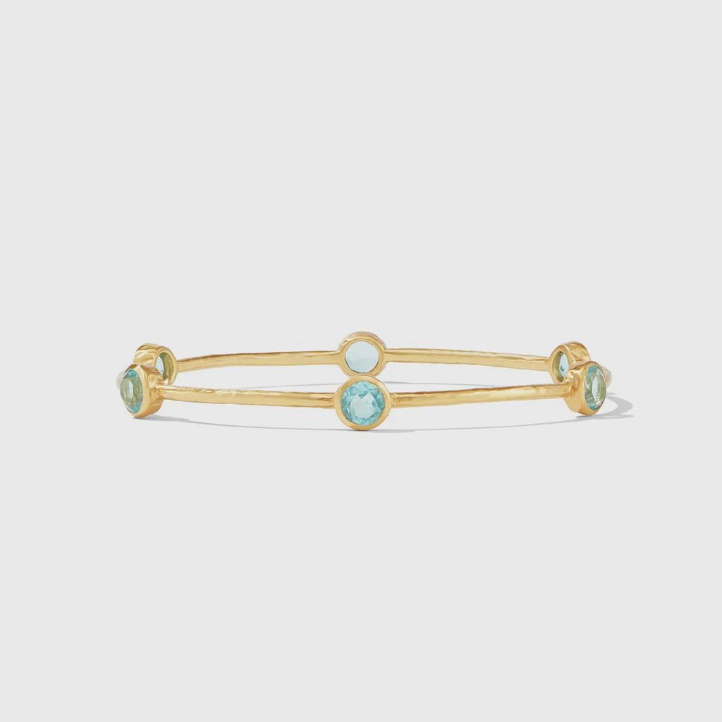 MILANO LUXE BANGLE AQUAMARINE BLUE SMALL