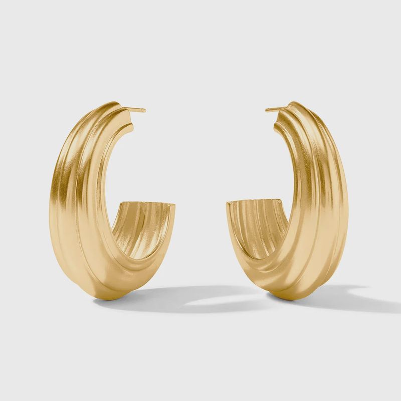 POTOFINO STATEMEN HOOP GOLD LARGE