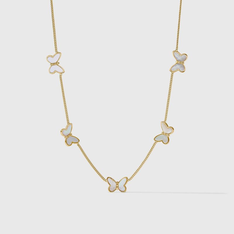 PAPILLON DELICATE STATION NECKLACE MOP