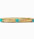 CATALINA HINGE BANGLE SILVER TURQUOISE BLUE