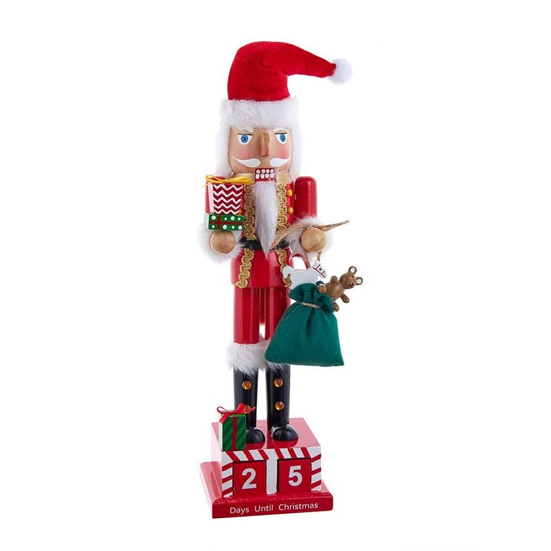 15" SANTA CALENDAR NUTCRACKER