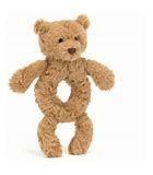 BARTHOLEMEW BEAR RING RATTLE W