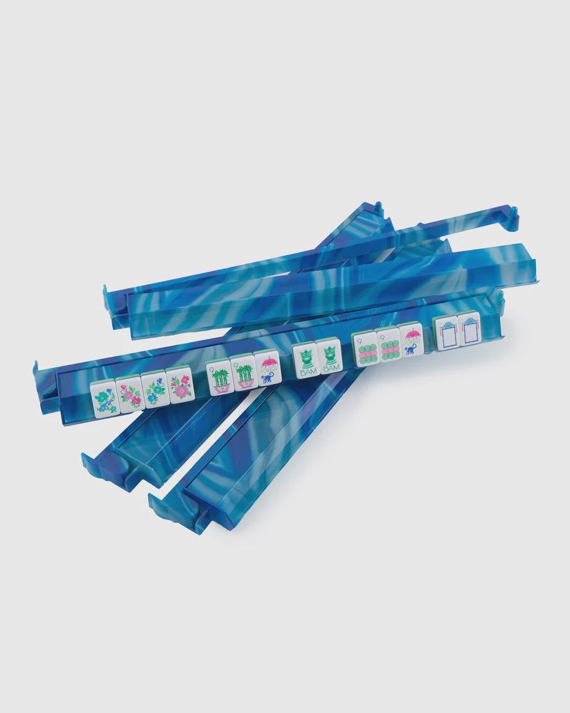 BLUE LACE AGATE RACK &amp; PUSHER SET