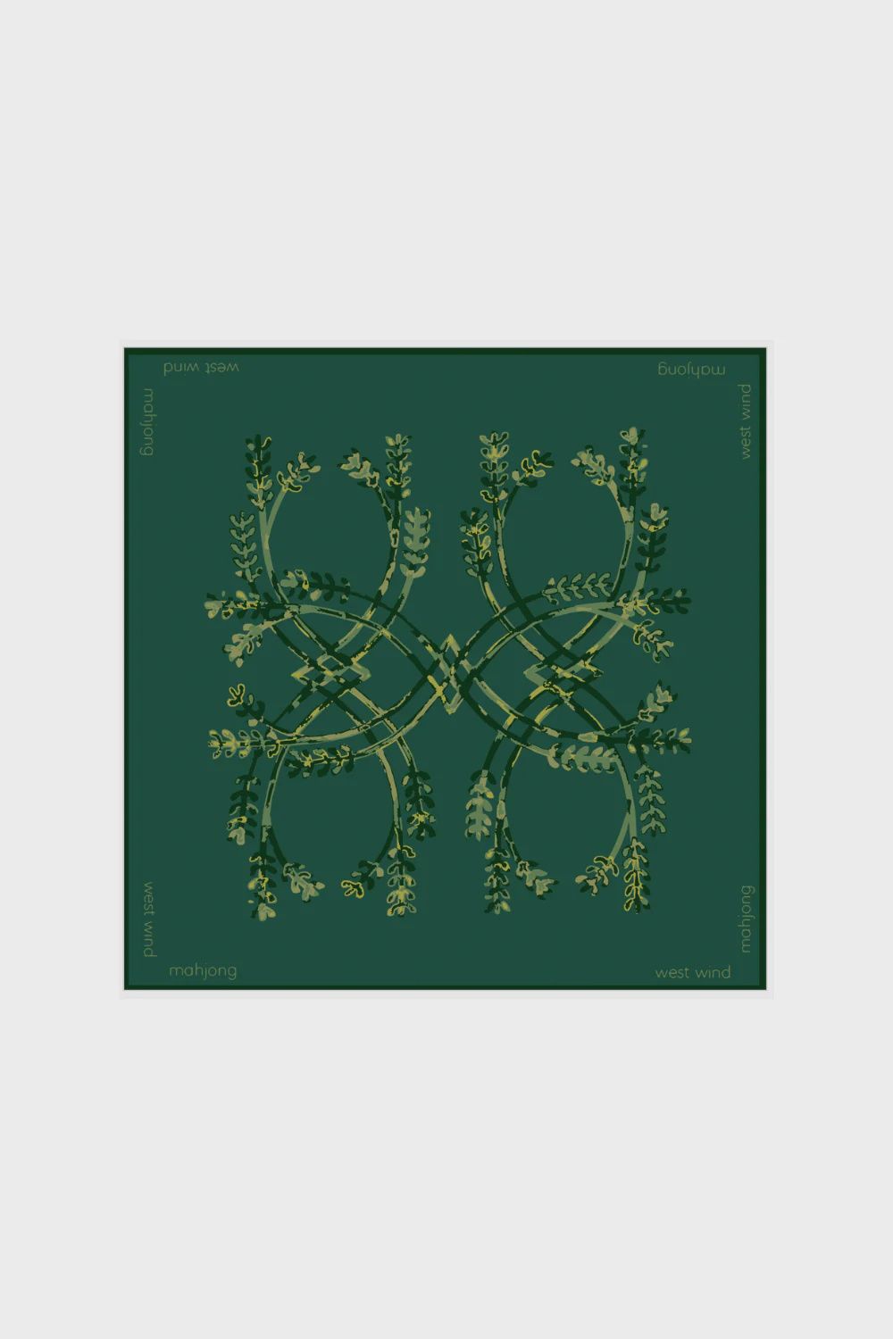 MAHJONG TILE MAT - GREEN