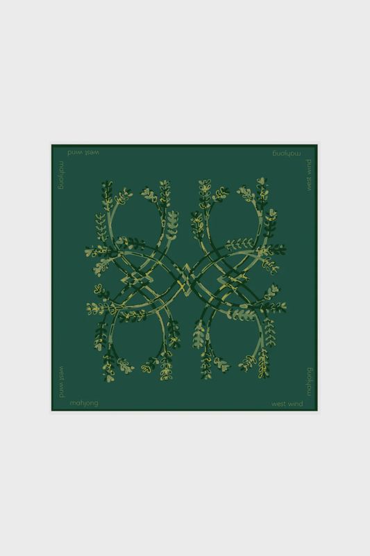 MAHJONG TILE MAT - GREEN