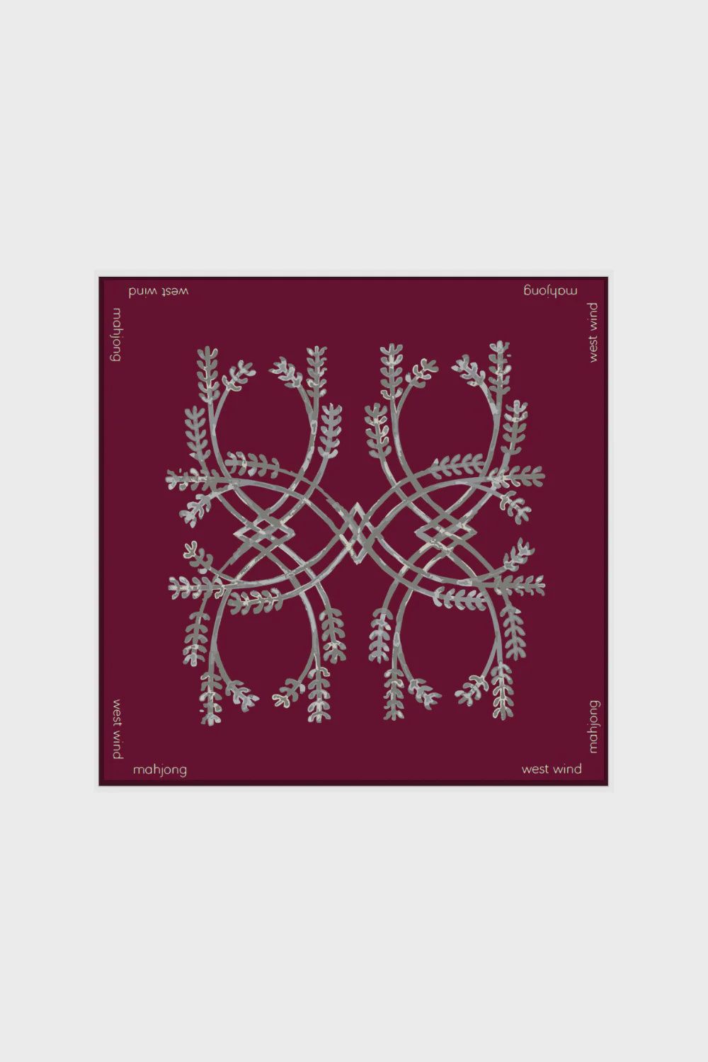 MAHJONG TILE MAT - MAROON