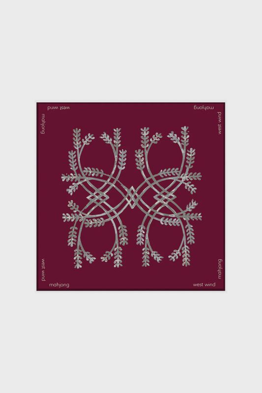 MAHJONG TILE MAT - MAROON