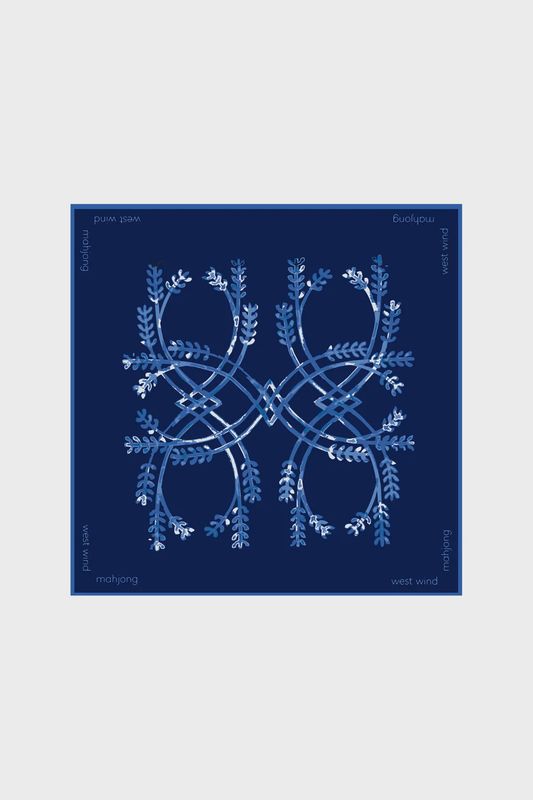 MAHJONG TILE MAT - NAVY