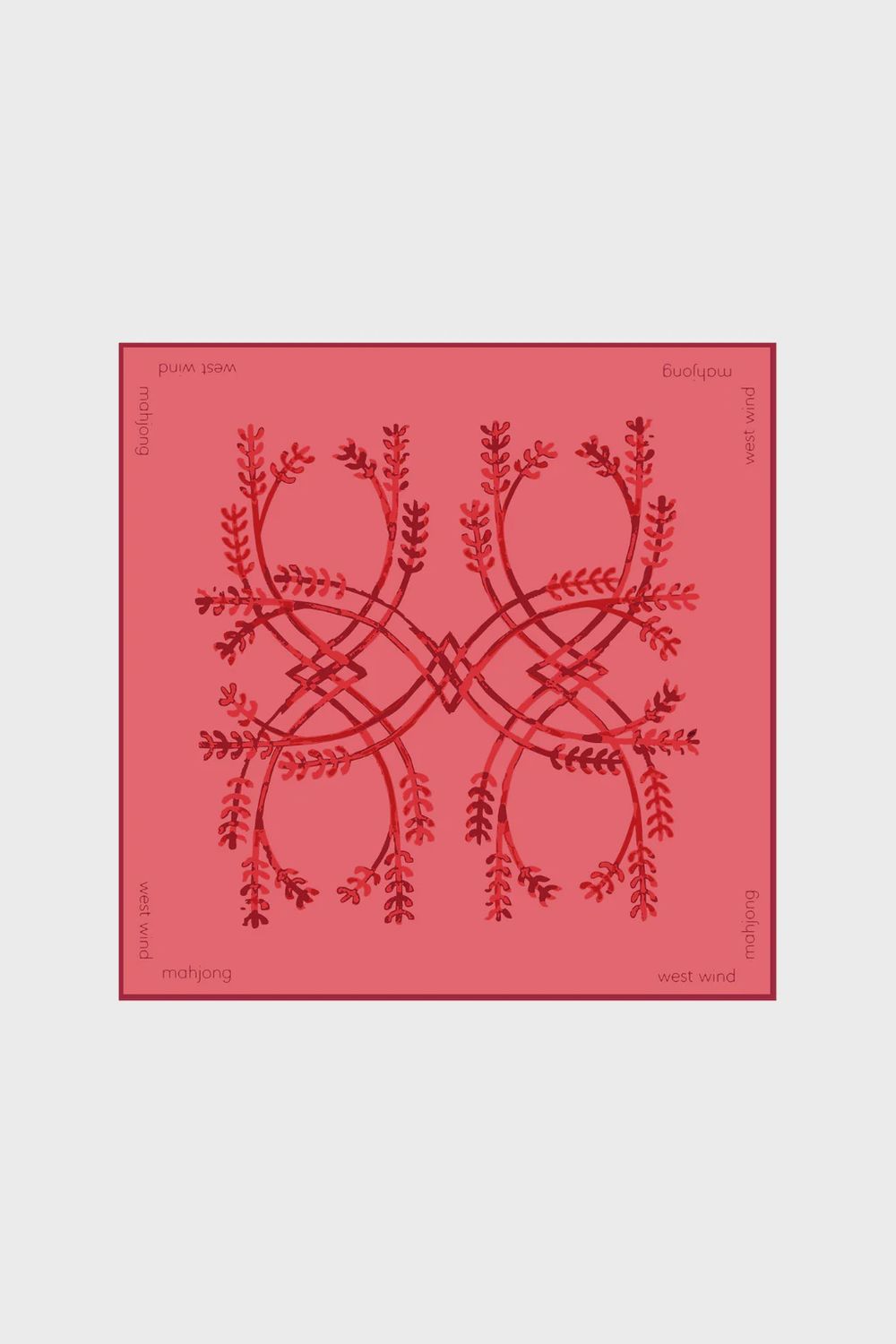 MAHJONG TILE MAT - RED